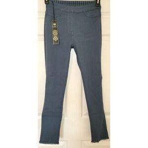 DG2 Diane Gilman Jeans Women's XXS Blue Striped Denim Reversible Pull On NWT